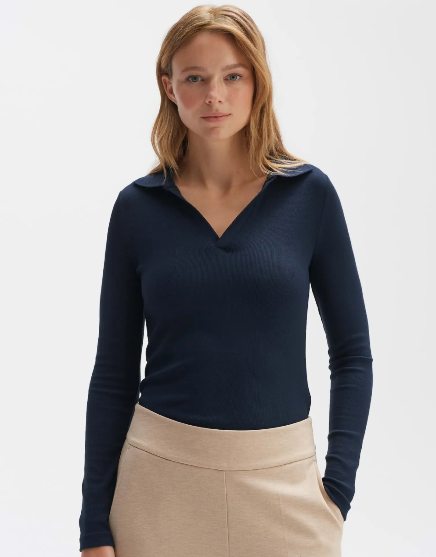 someday Fashion Shirts>Longsleeve Samuli Coal Blue