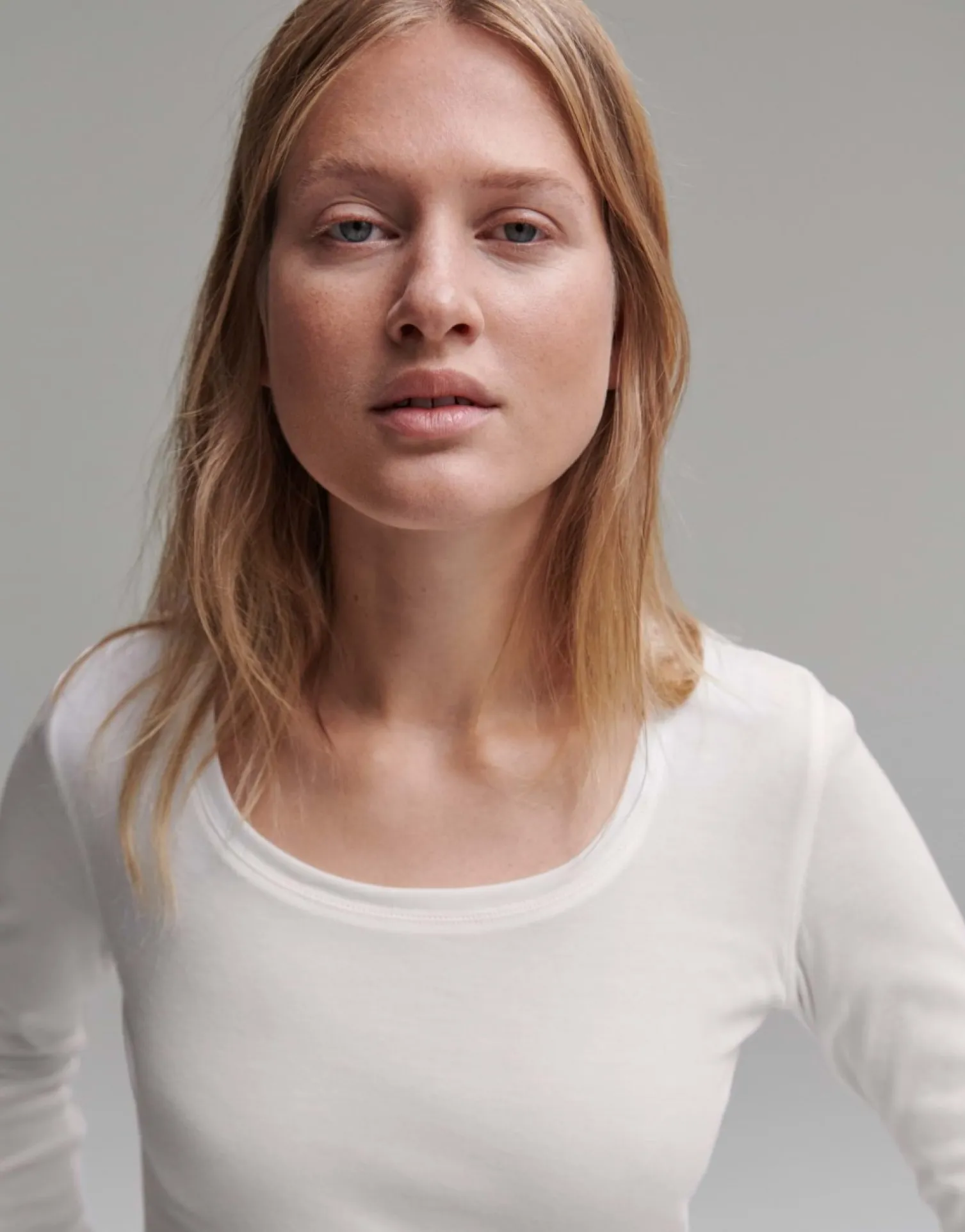 someday Fashion Shirts>Longsleeve Sorana Milk