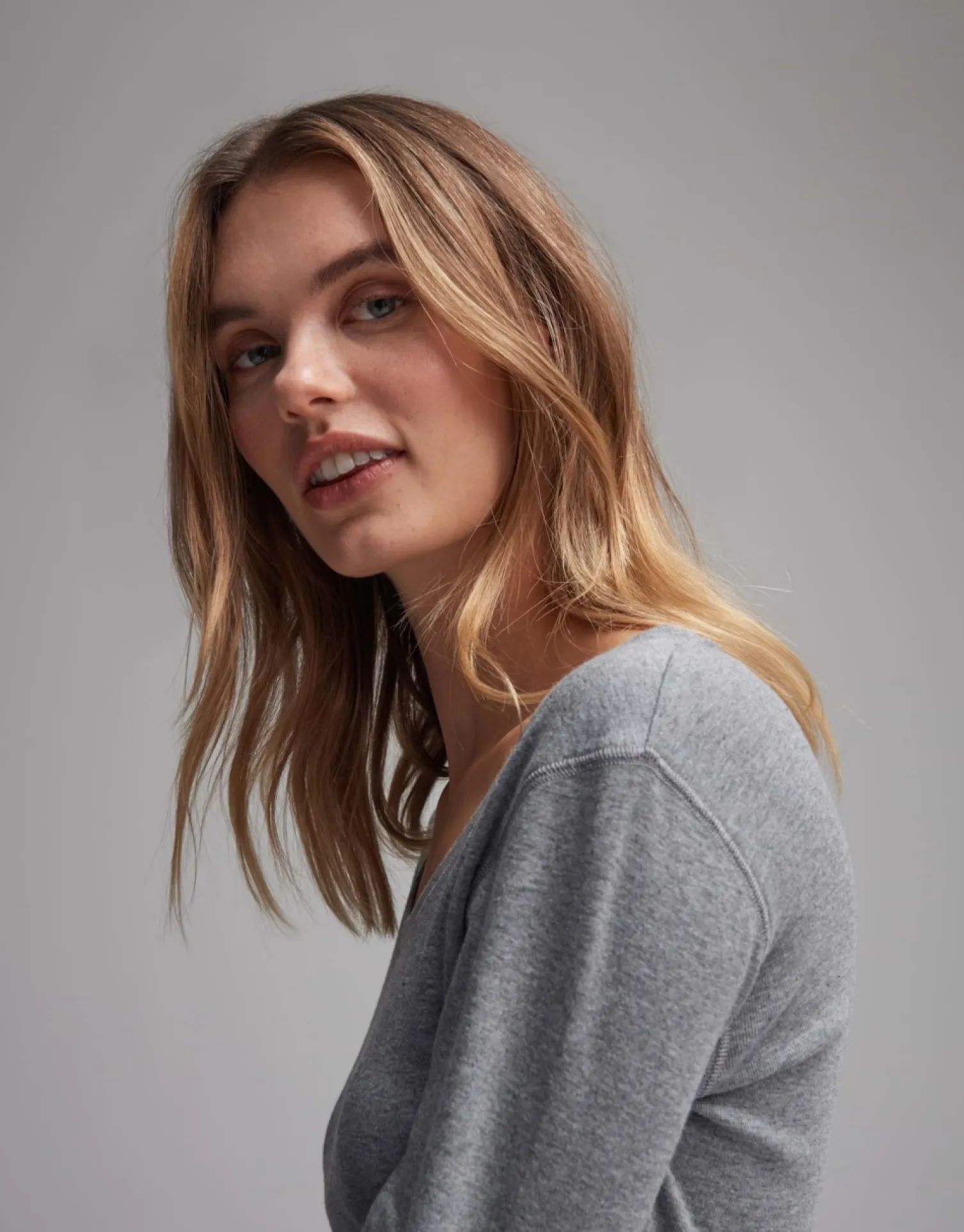 someday Fashion Shirts>Longsleeve Sorana Easy Grey