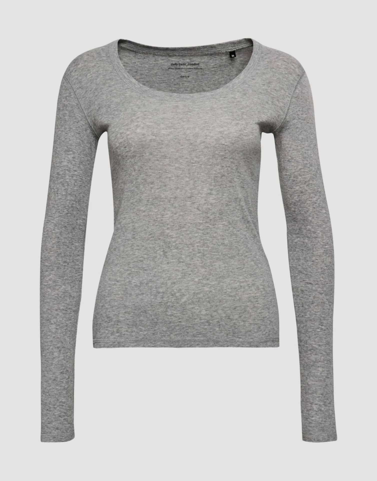 someday Fashion Shirts>Longsleeve Sorana Easy Grey