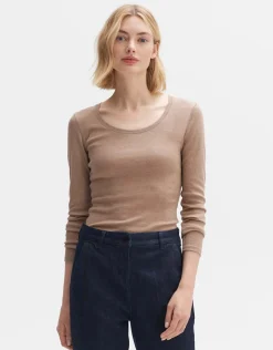 someday Fashion Shirts>Longsleeve Sorana Nutmeg