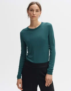 someday Fashion Shirts>Longsleeve Sueli Deep Teal