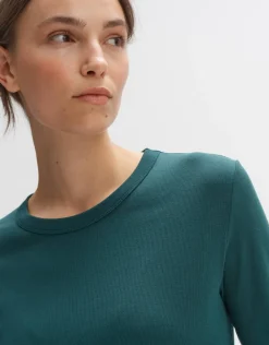 someday Fashion Shirts>Longsleeve Sueli Deep Teal