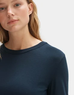 someday Fashion Shirts>Longsleeve Sueli Coal Blue