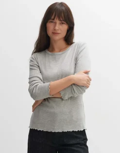 someday Fashion Shirts>Longsleeve Surbel Hazy Fog Melange
