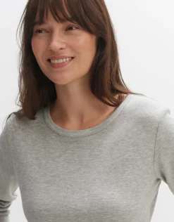 someday Fashion Shirts>Longsleeve Surbel Hazy Fog Melange