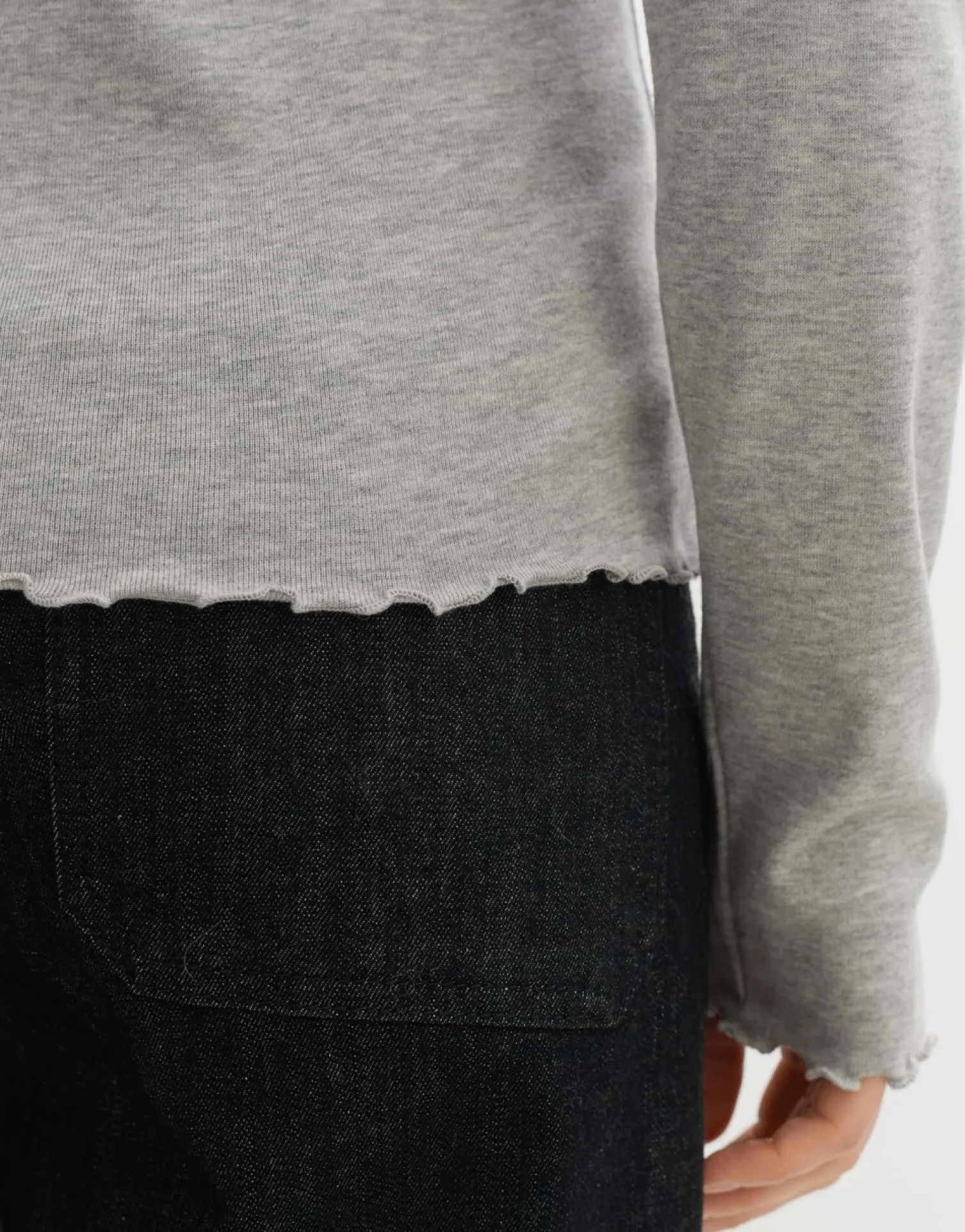 someday Fashion Shirts>Longsleeve Surbel Hazy Fog Melange