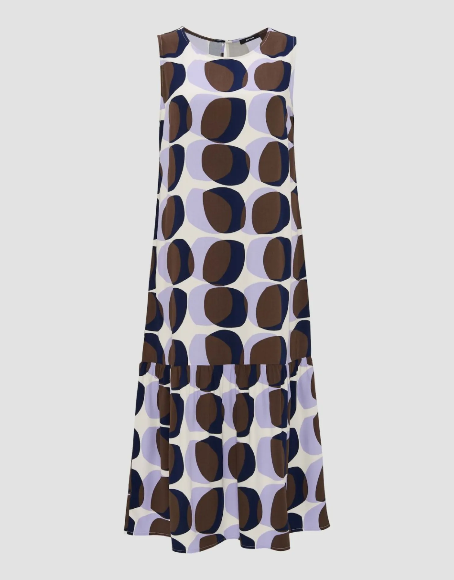 someday Fashion Jurken Rokken>Midi Jurk Wicy Witty Sandalwood