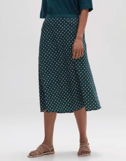 someday Fashion Jurken Rokken>Midi Rok Raimona Deep Teal