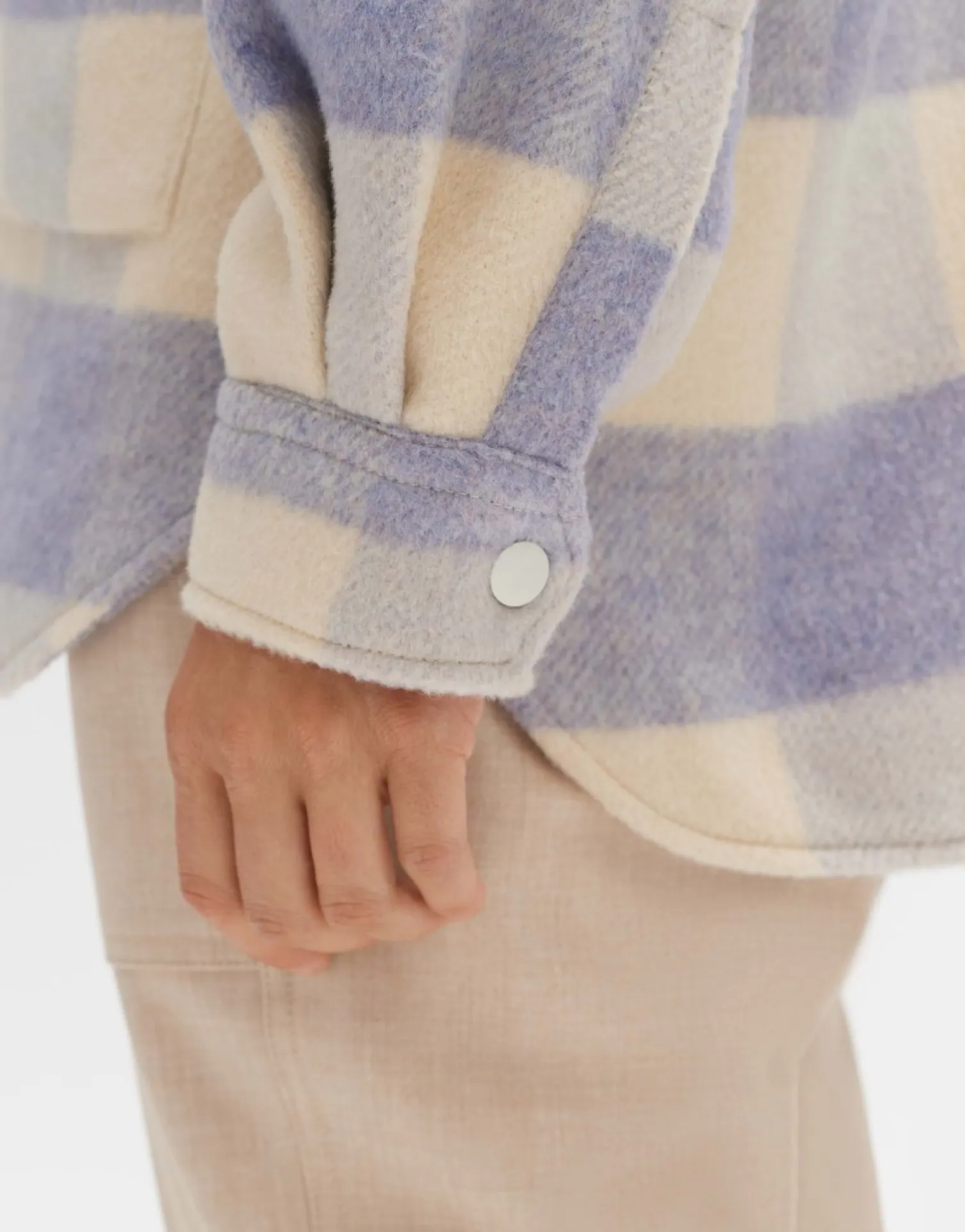 someday Fashion Blazer Vesten>Overhemd Julola Check Soft Viola