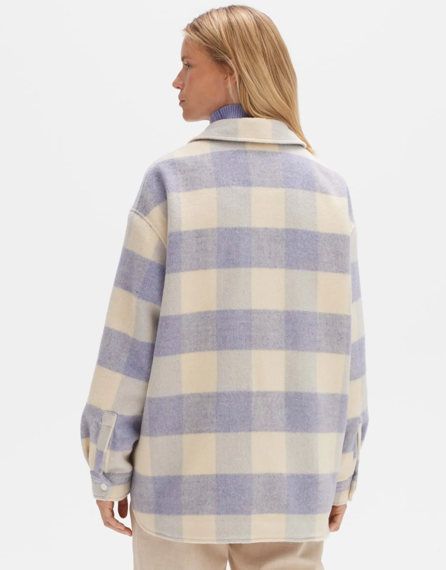 someday Fashion Blazer Vesten>Overhemd Julola Check Soft Viola
