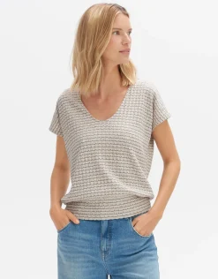 someday Fashion Shirts>Overhemd Simurali Natural Glaze