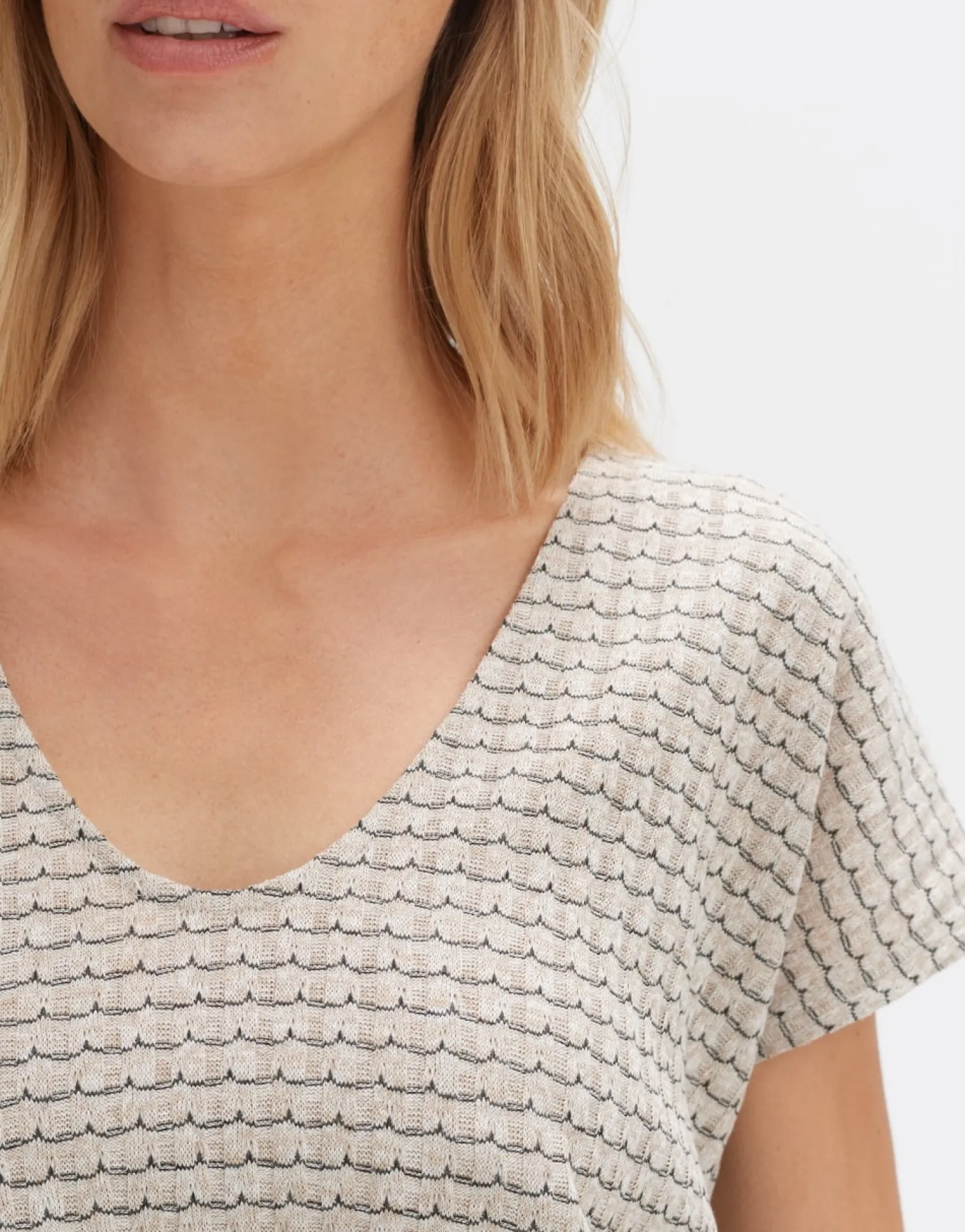 someday Fashion Shirts>Overhemd Simurali Natural Glaze