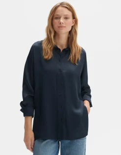 someday Fashion Blouses>Overhemdblouse Fadimi Coal Blue