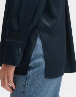 someday Fashion Blouses>Overhemdblouse Fadimi Coal Blue