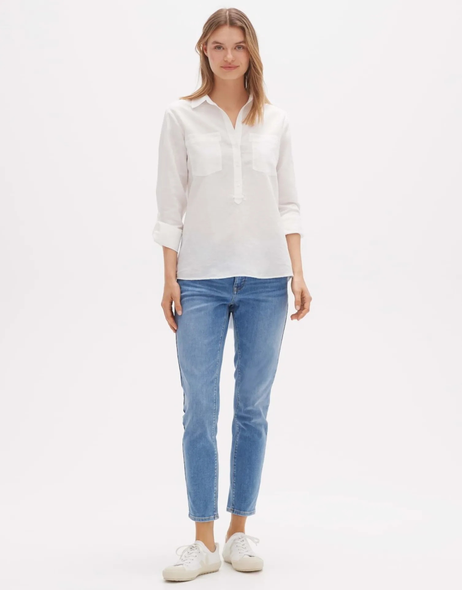 someday Fashion Blouses>Overhemdblouse Fredda White