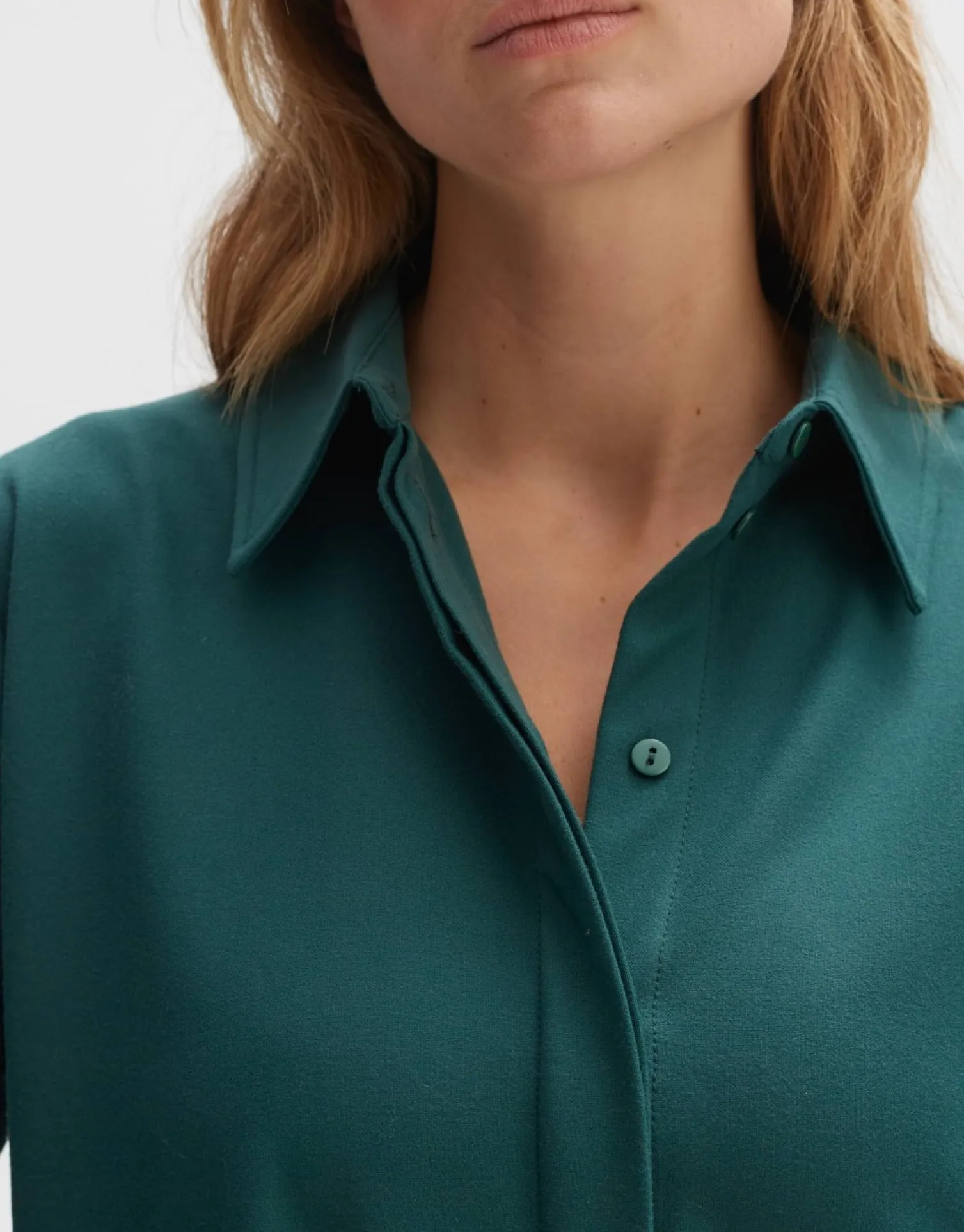 someday Fashion Jurken Rokken>Overhemdjurk Wakemi Deep Teal