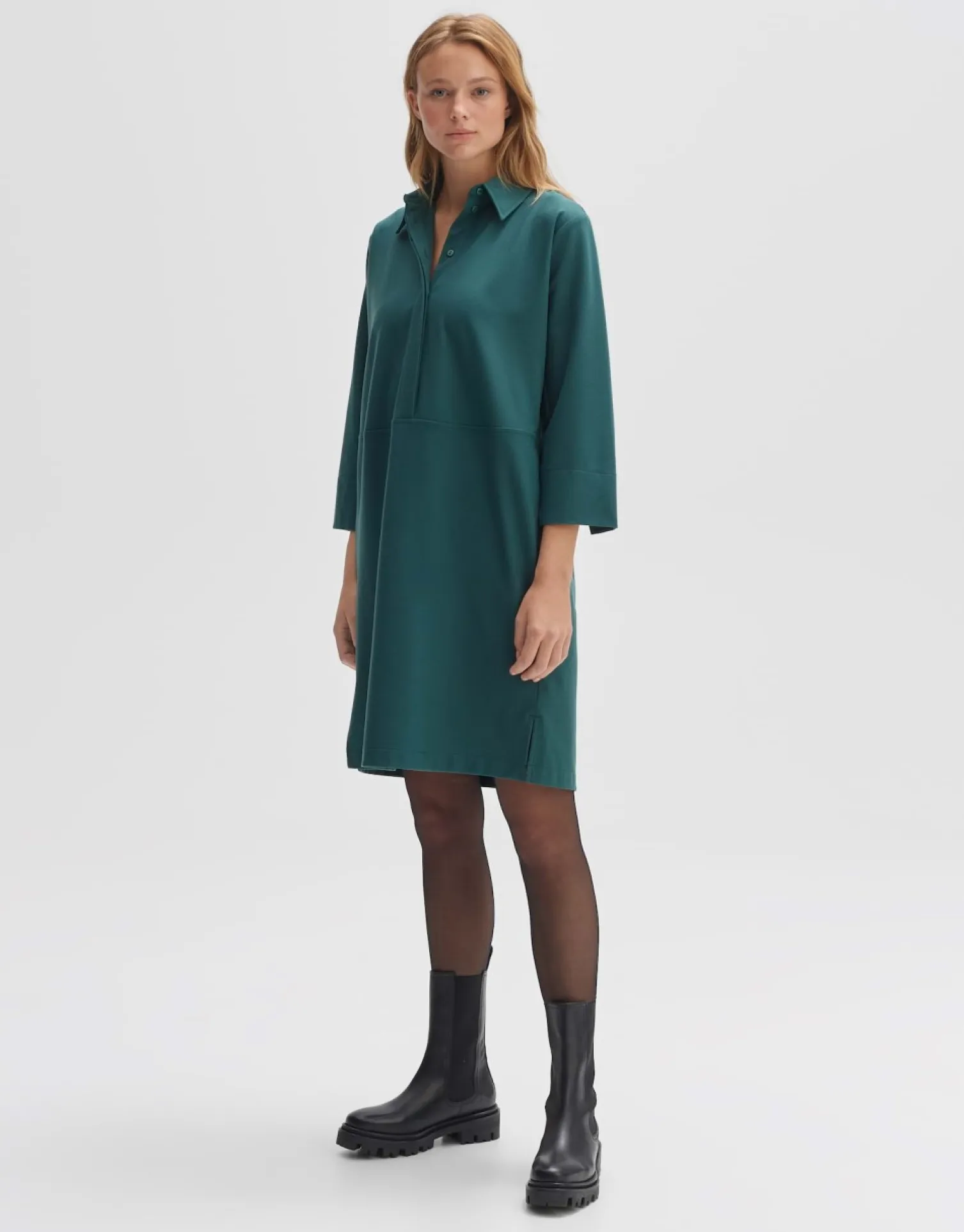 someday Fashion Jurken Rokken>Overhemdjurk Wakemi Deep Teal
