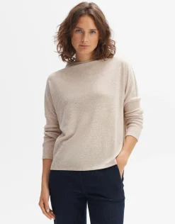 someday Fashion Shirts>Oversized Shirt Shamina Soft Nutmeg