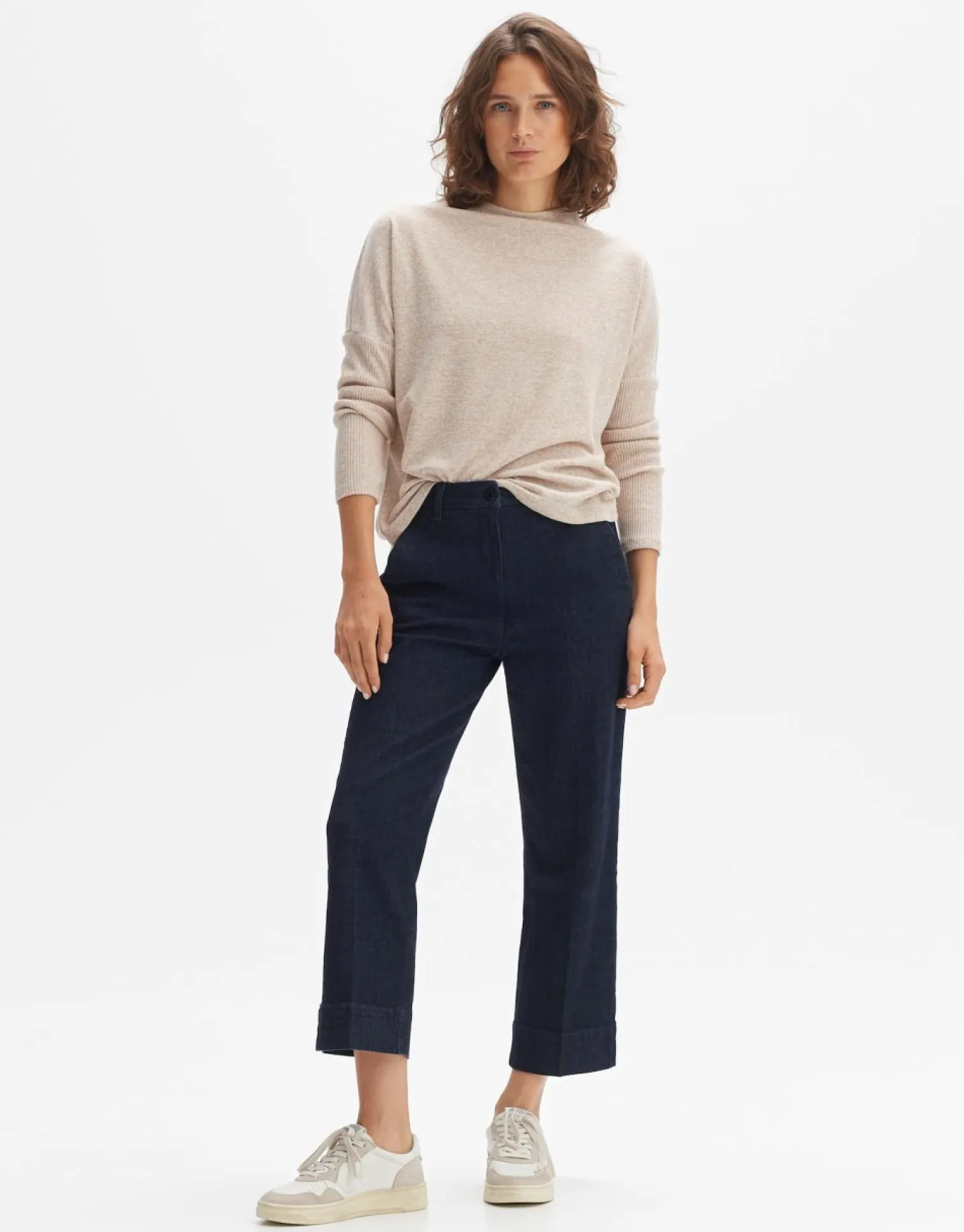 someday Fashion Shirts>Oversized Shirt Shamina Soft Nutmeg