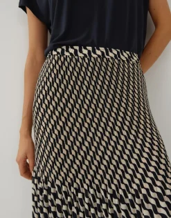 someday Fashion Jurken Rokken>Plissu00E9Rok Onora Artisan Ocean