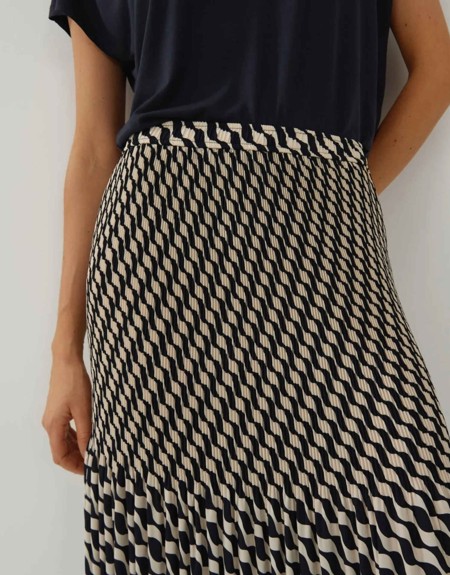 someday Fashion Jurken Rokken>Plissu00E9Rok Onora Artisan Ocean