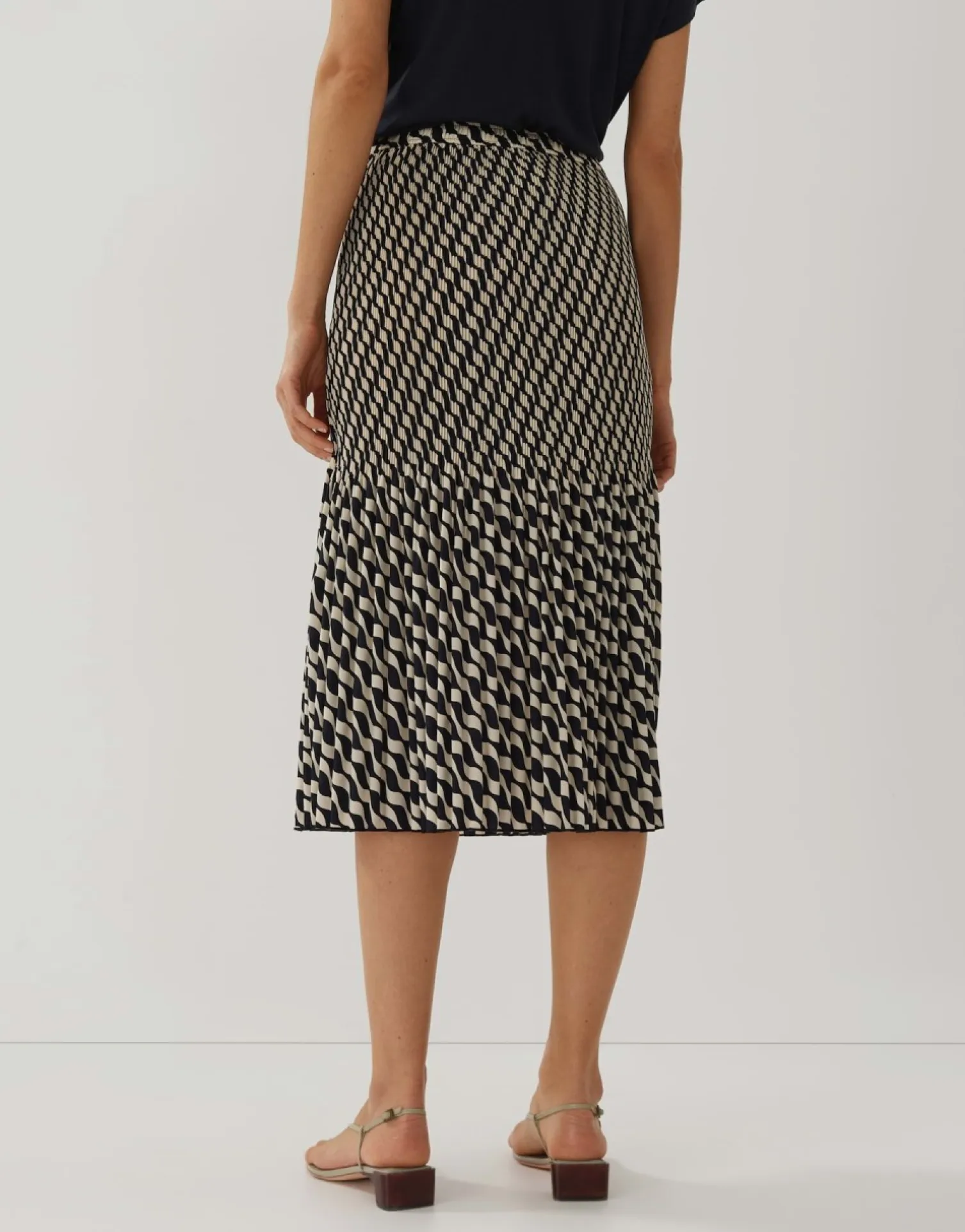 someday Fashion Jurken Rokken>Plissu00E9Rok Onora Artisan Ocean
