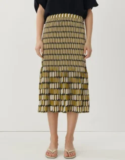 someday Fashion Jurken Rokken>Plissu00E9Rok Onora Chain Green Moss