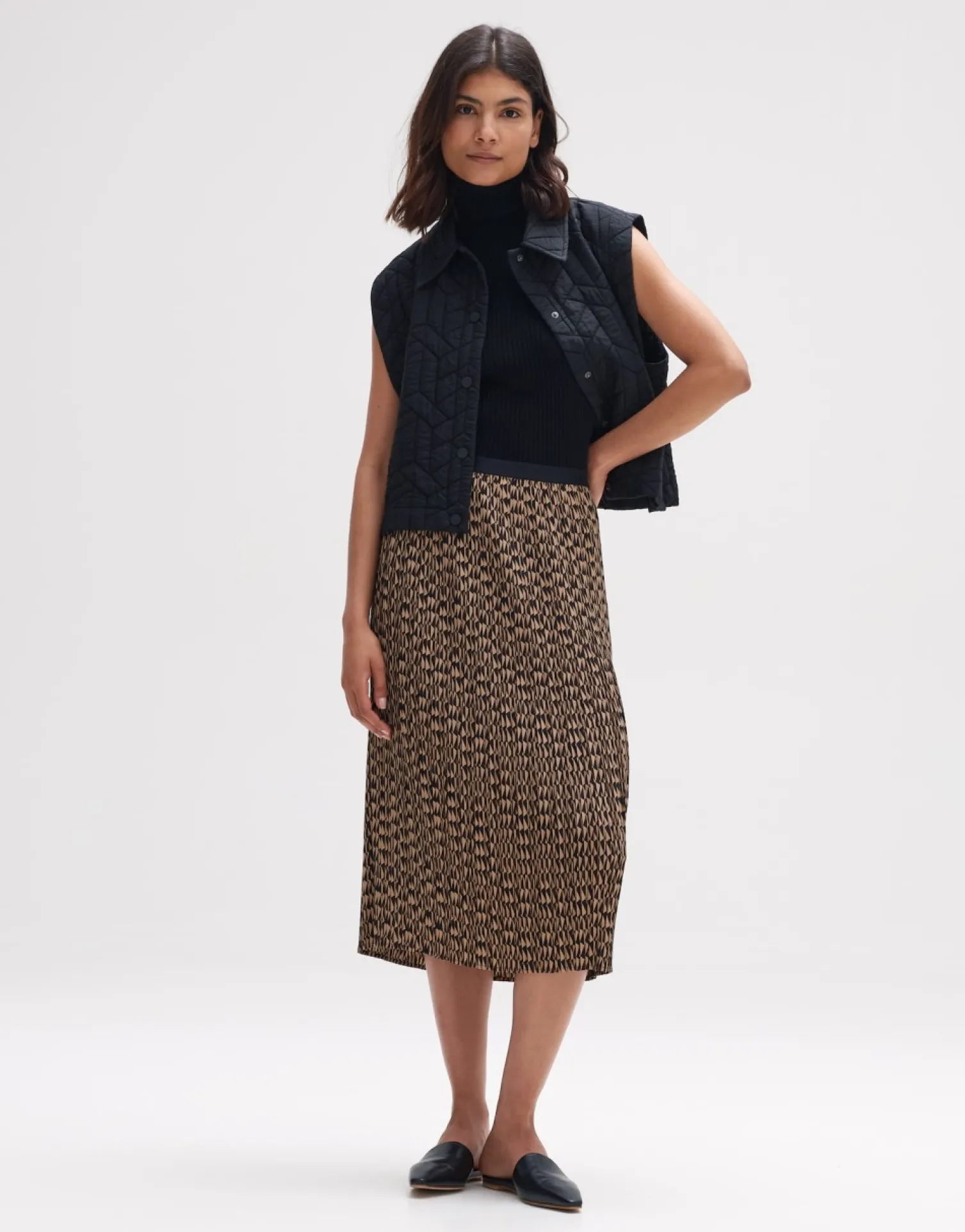 someday Fashion Jurken Rokken>Plissu00E9Rok Rabani Natural Glaze