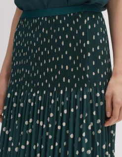 someday Fashion Jurken Rokken>Plissu00E9Rok Ribane Dot Deep Teal