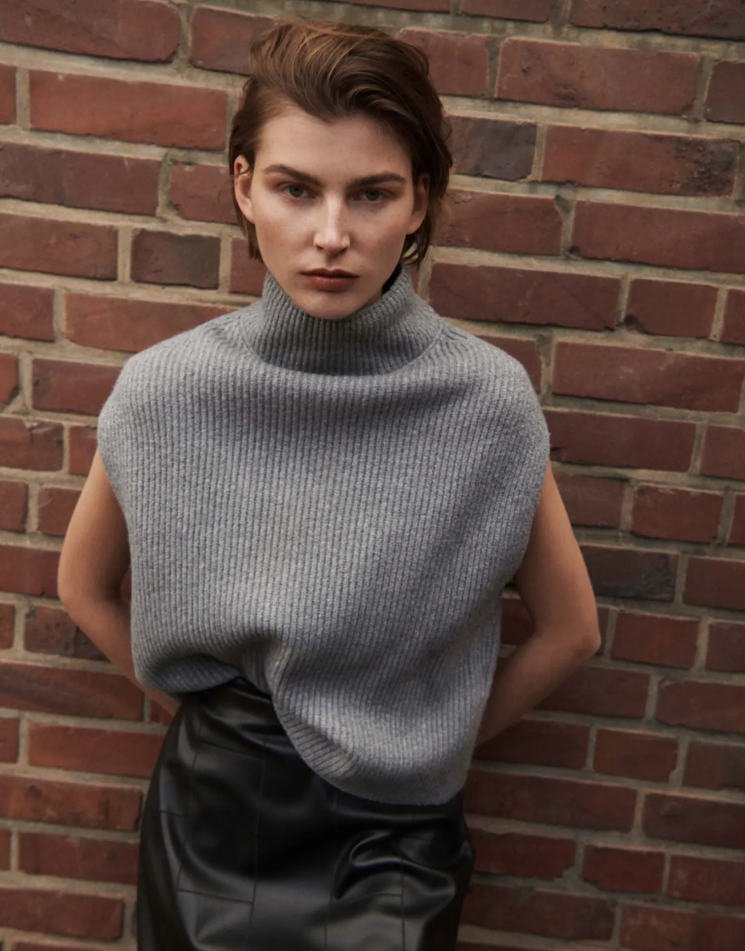someday Fashion Gebreide Items>Pullunder Palisa Easy Grey