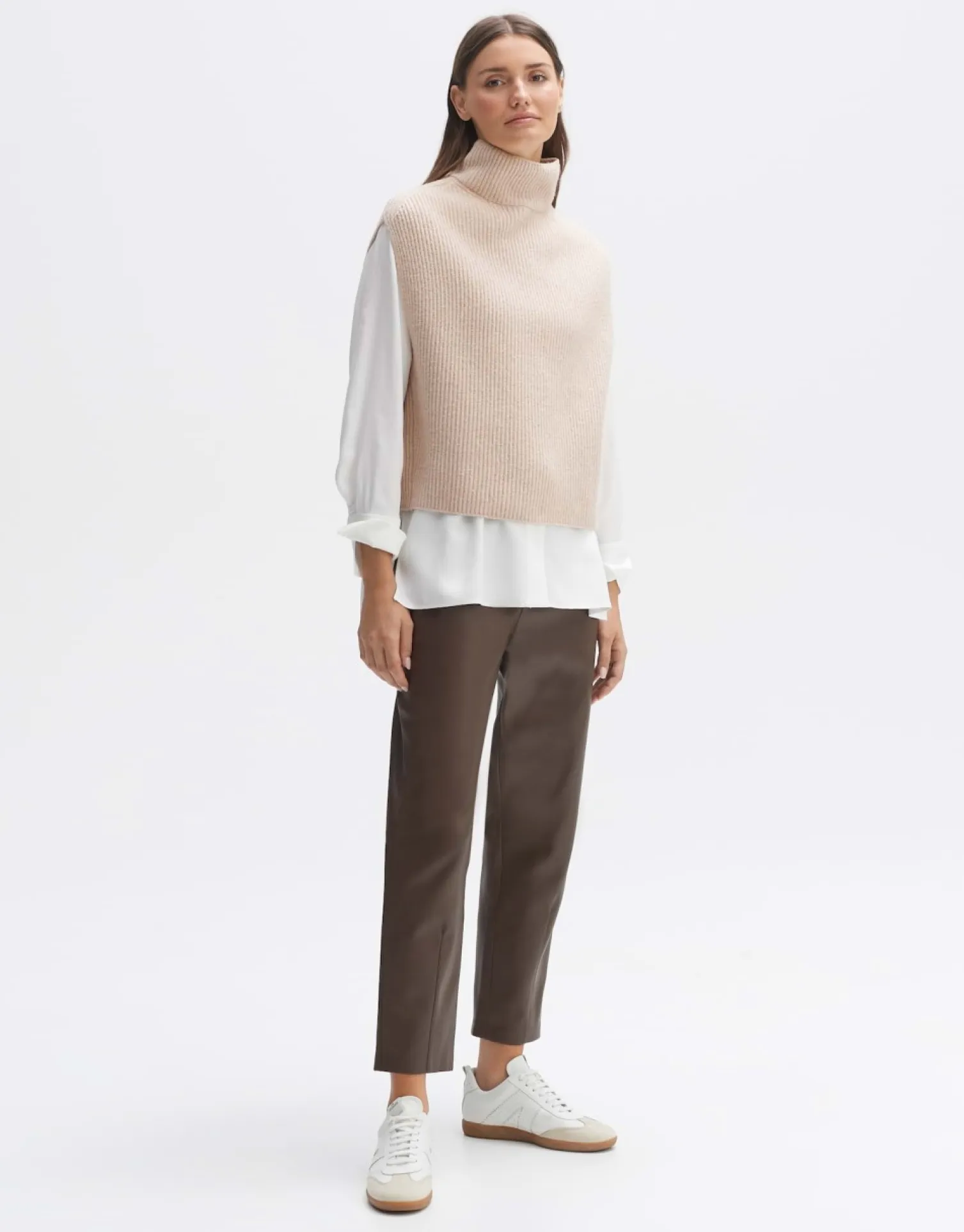 someday Fashion Gebreide Items>Pullunder Palisa Macadamia