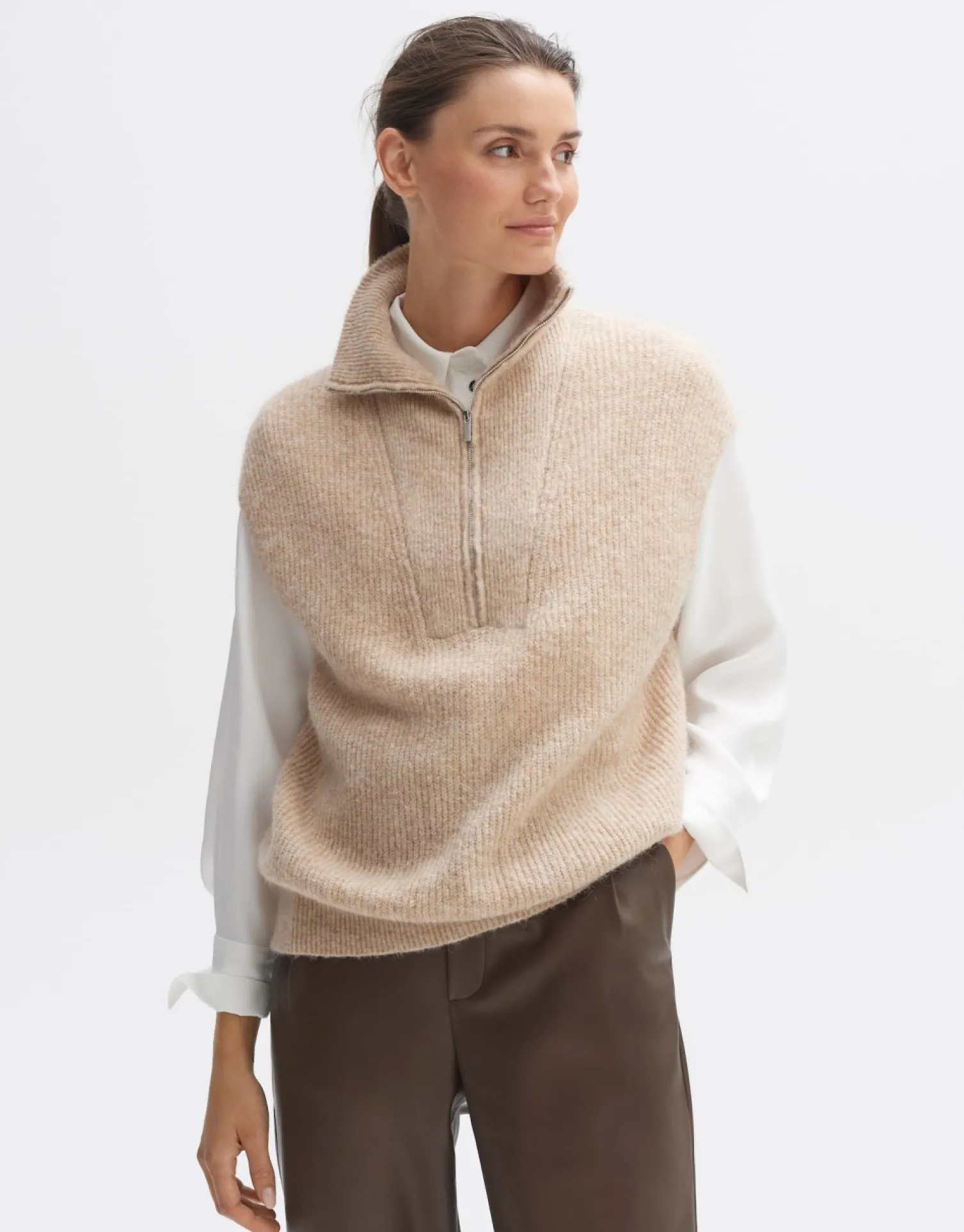someday Fashion Gebreide Items>Pullunder Peisini Macadamia