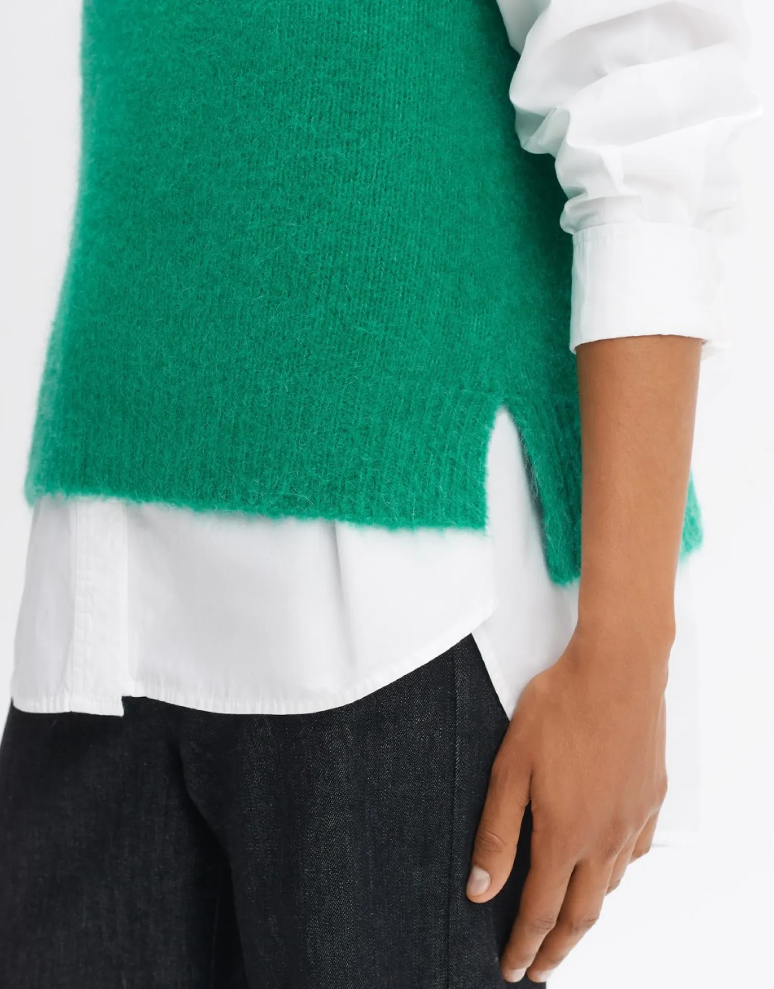 someday Fashion Gebreide Items>Pullunder Pya Pepper Green