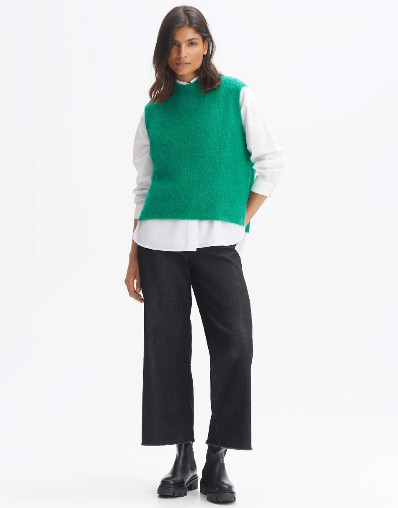 someday Fashion Gebreide Items>Pullunder Pya Pepper Green