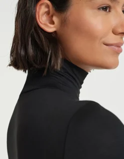 someday Fashion Shirts>Shirt Met Col Sariette Black