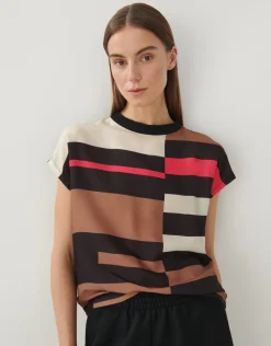 someday Fashion Shirts>Shirt Met Print Kreata Print Black