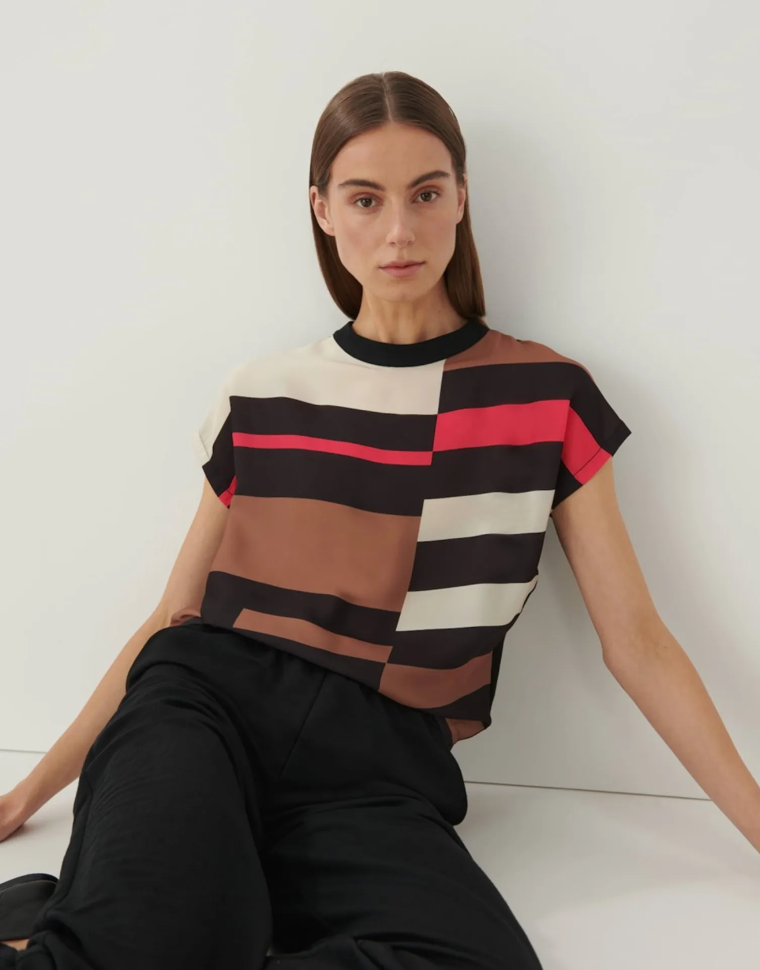 someday Fashion Shirts>Shirt Met Print Kreata Print Black
