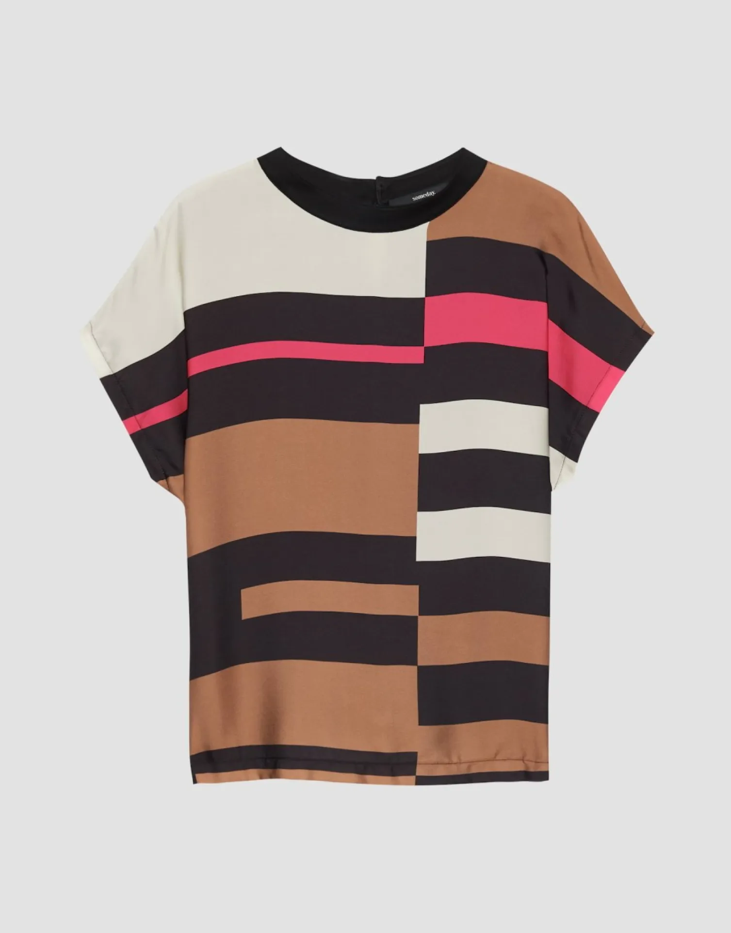 someday Fashion Shirts>Shirt Met Print Kreata Print Black