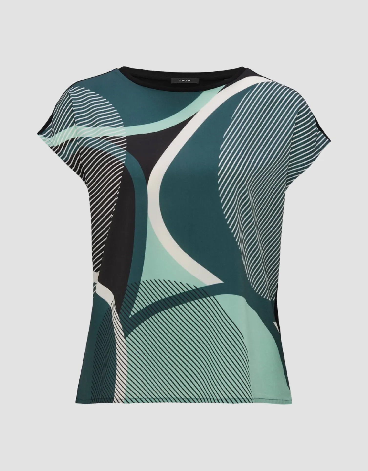 someday Fashion Shirts>Shirt Met Print Sadoli Print Black
