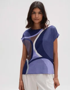 someday Fashion Shirts>Shirt Met Print Sadoli Print Blue Hour