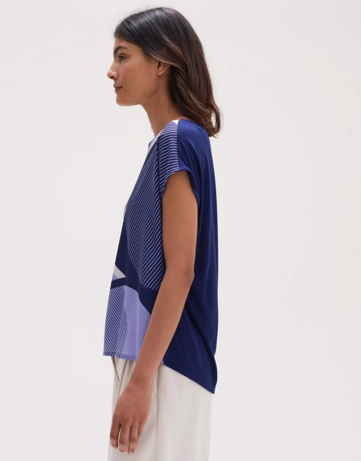 someday Fashion Shirts>Shirt Met Print Sadoli Print Blue Hour