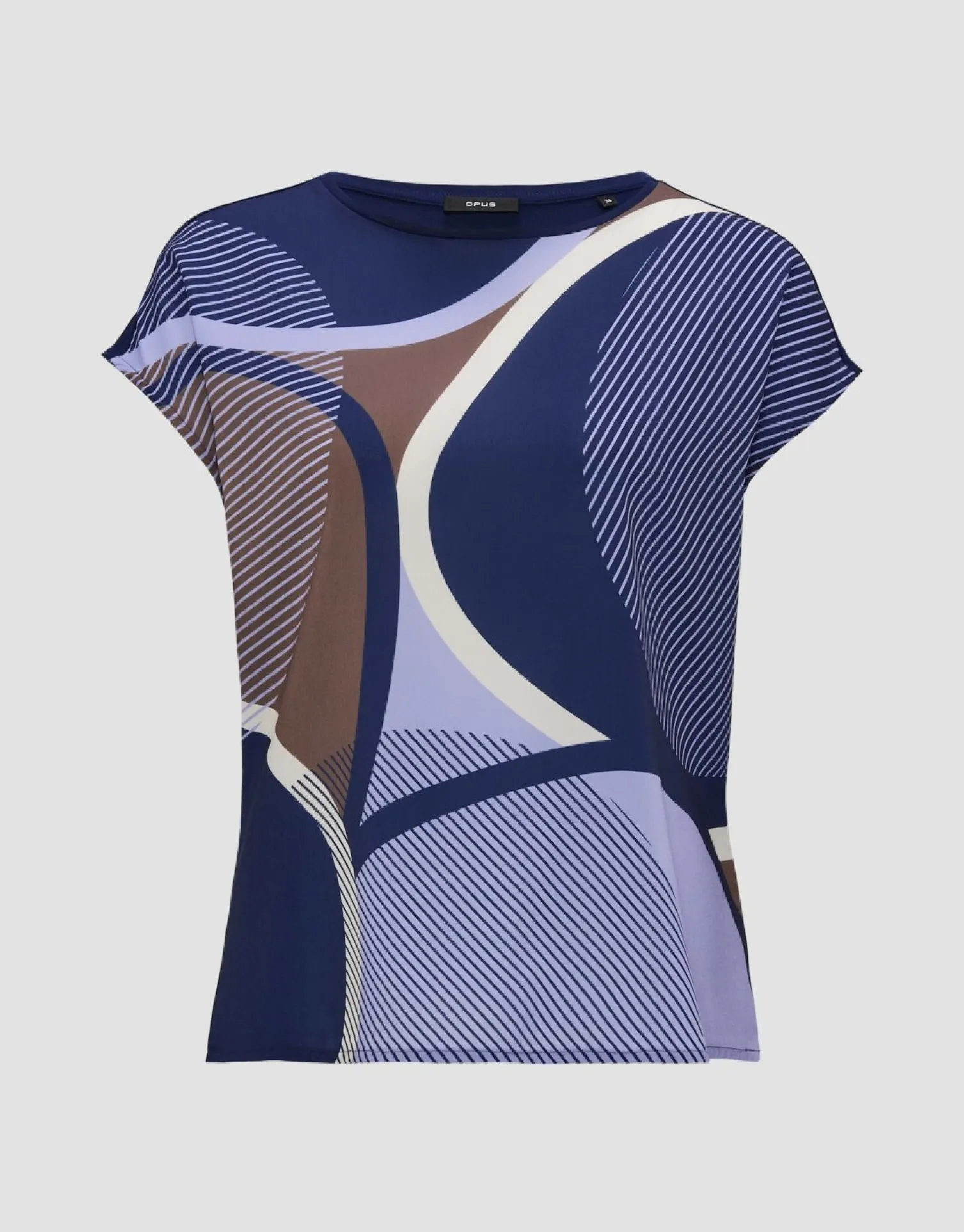 someday Fashion Shirts>Shirt Met Print Sadoli Print Blue Hour