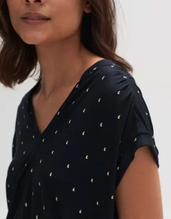 someday Fashion Shirts>Shirt Met Print Sandi Dotsy Black