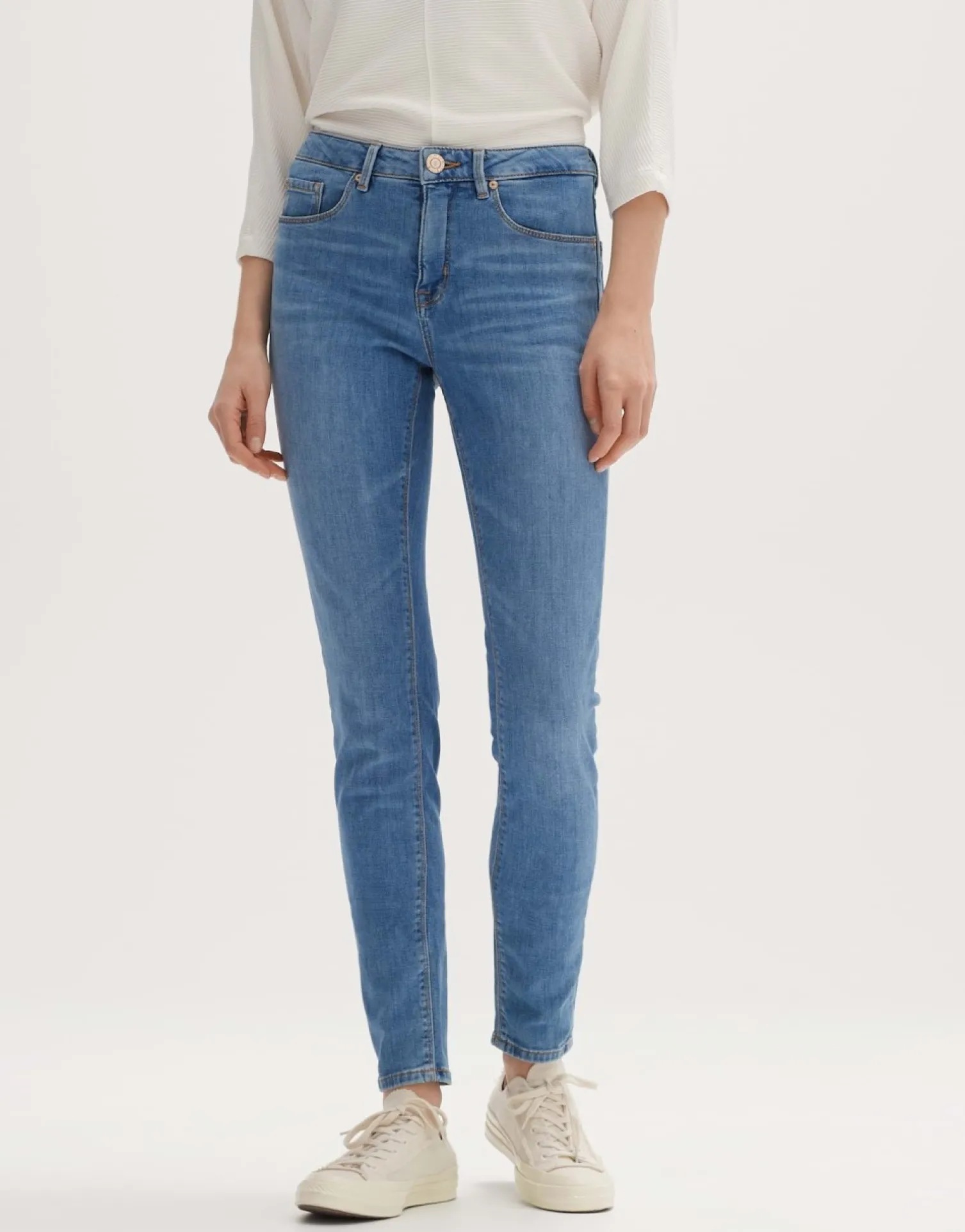someday Fashion Jeans>Skinny Jeans Elma Mid Blue Clean Blue