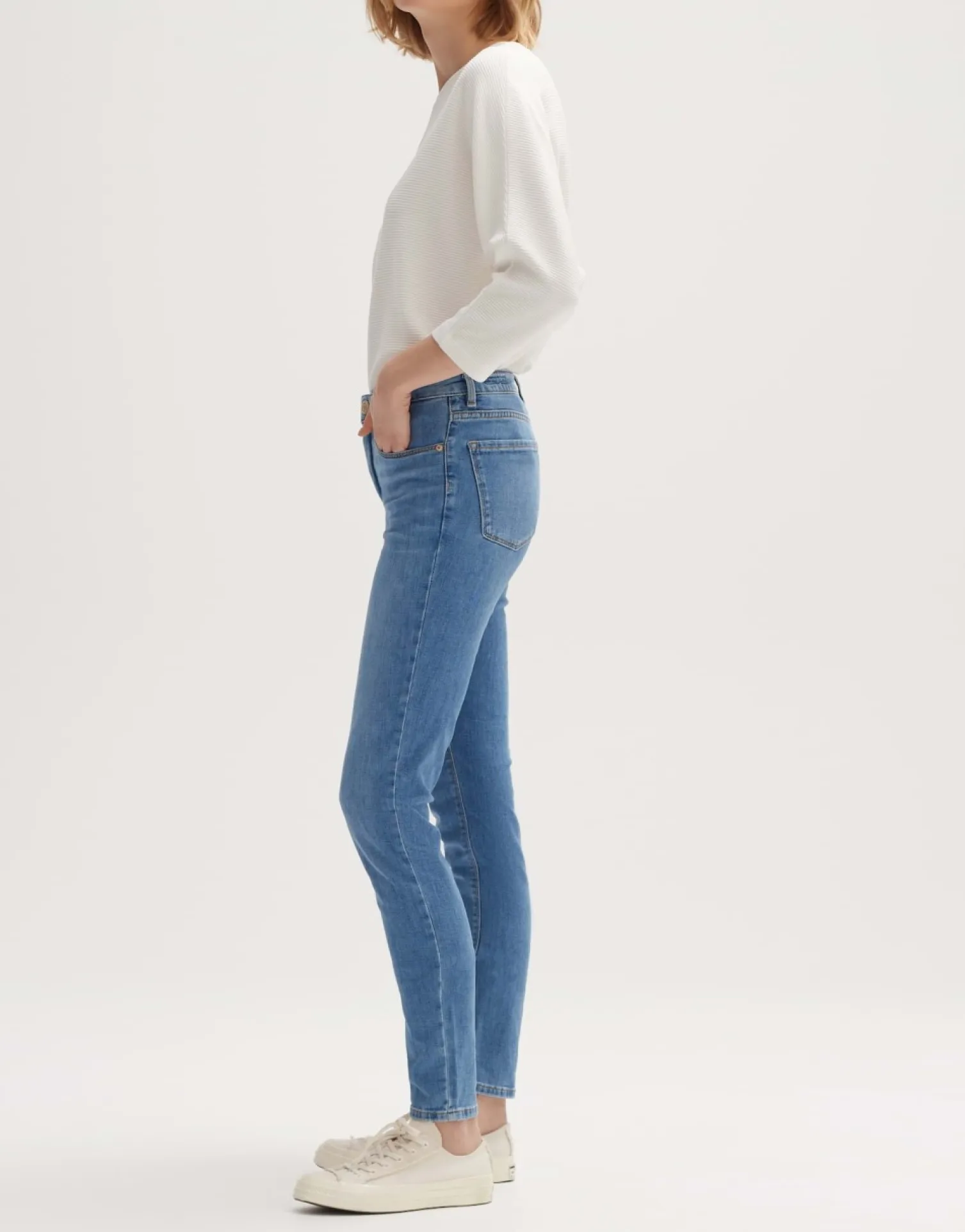 someday Fashion Jeans>Skinny Jeans Elma Mid Blue Clean Blue