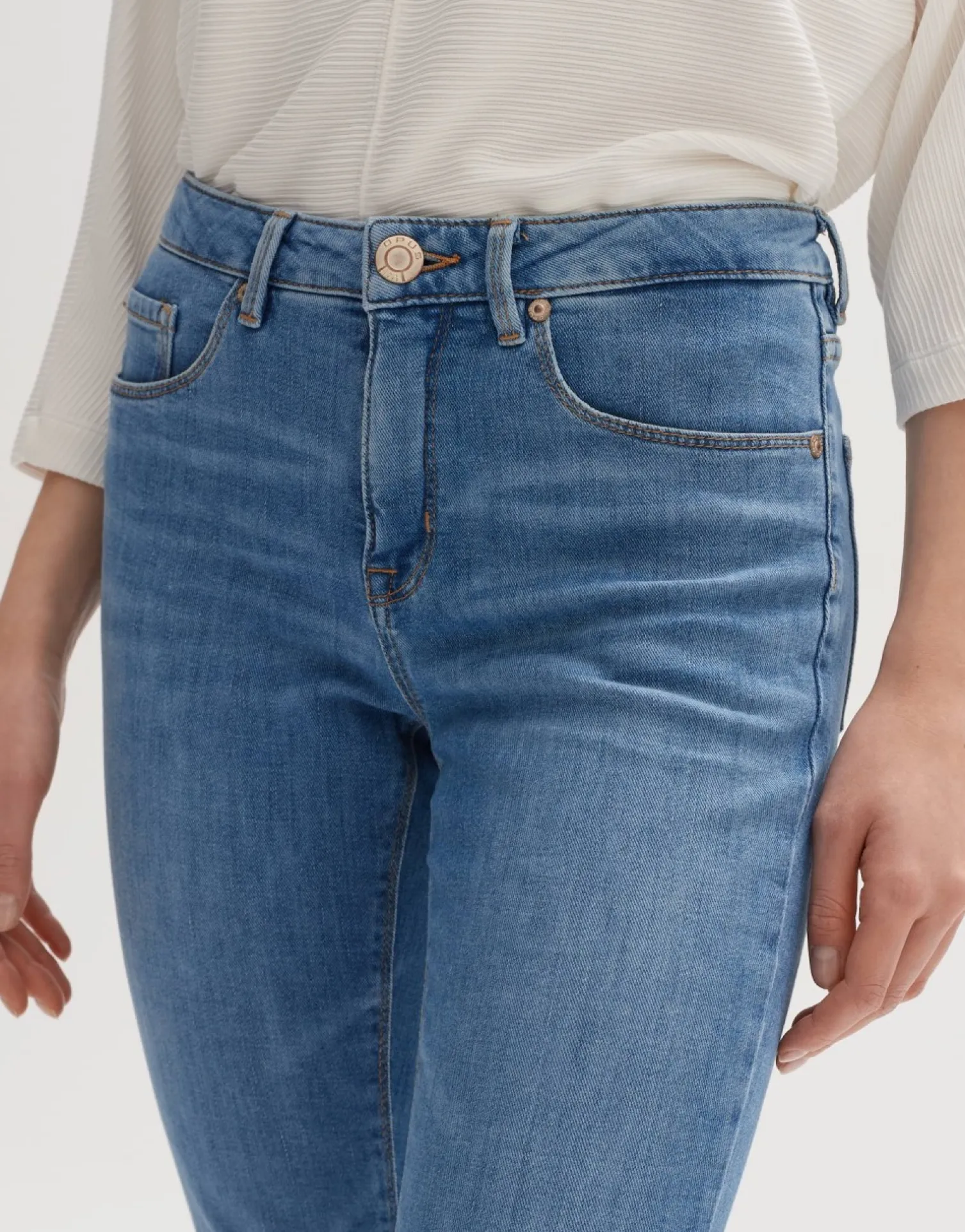 someday Fashion Jeans>Skinny Jeans Elma Mid Blue Clean Blue
