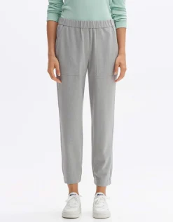 someday Fashion Broeken>Slip-On Broek Myha Hazy Fog Melange
