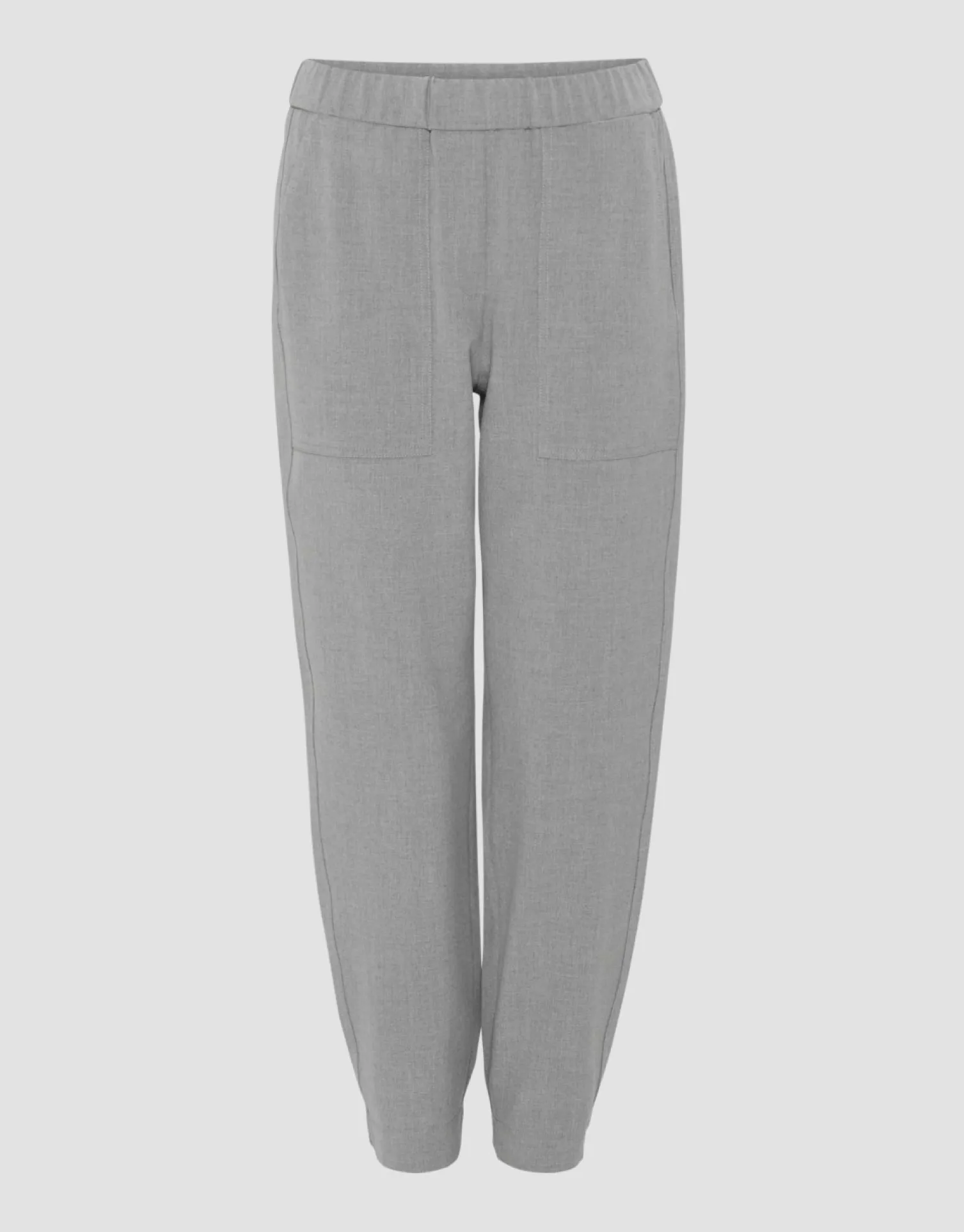 someday Fashion Broeken>Slip-On Broek Myha Hazy Fog Melange