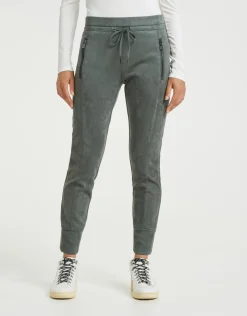 someday Fashion Broeken>Stoffen Broek Levina Soft Dark Sage